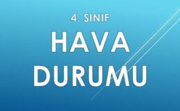4. Sınıf Sosyal Bilgiler Hava Durumu Etkinliği