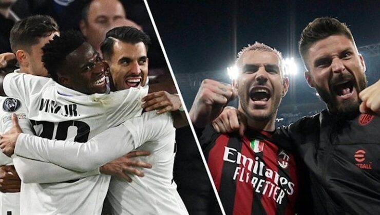 Real Madrid ve Milan Şampiyonlar Ligi’nde yarı finalde