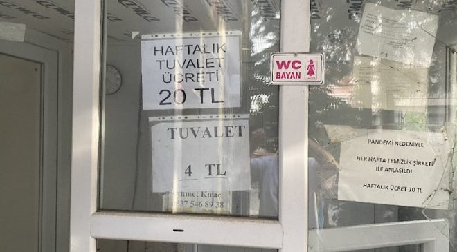 Bunu da gördük! Umumi tuvalette görülmemiş kampanya…