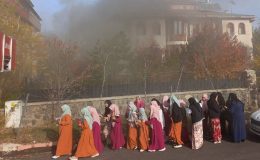 Erzurum’da kız Kur’an kursunda yangın