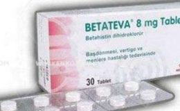 Betateva 8 mg 30 Tablet Endikasyonları
