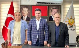 Türkeş Manga AK Parti Kozan İlçe Başkanı Polat Kaya’yı Makamında Ziyaret Etti