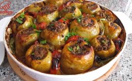 Fırında patates dolması