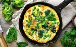Fırında Brokolili Omlet Tarifi