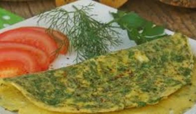 Kolay Dereotlu Omlet