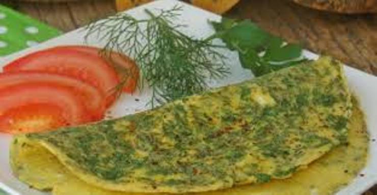 Kolay Dereotlu Omlet