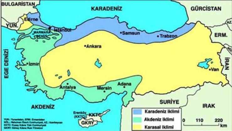 Türkiye’de İklim Elemanları