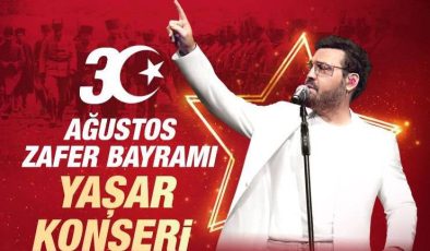 30 Ağustos Zafer Bayramı’nda meşaleli yürüyüş ve Yaşar konseri