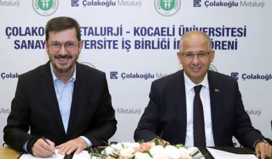 Çolakoğlu Metalurji, Kocaeli Üniversitesi ile Eğitim ve Araştırma İş Birliği Protokolü İmzaladı