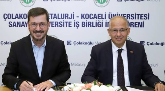 Çolakoğlu Metalurji, Kocaeli Üniversitesi ile Eğitim ve Araştırma İş Birliği Protokolü İmzaladı