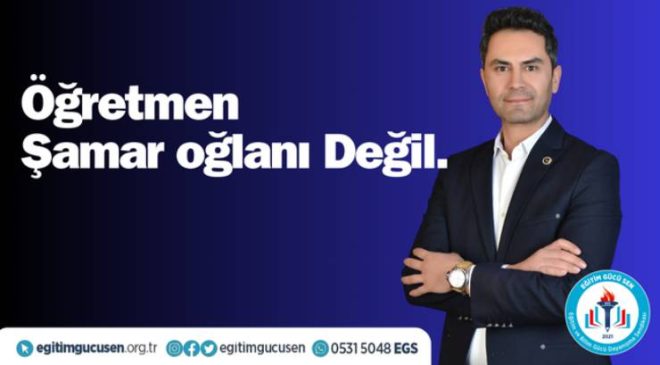 Öğretmen Sizin Uşağınız Değil Şamar oğlanı Değil