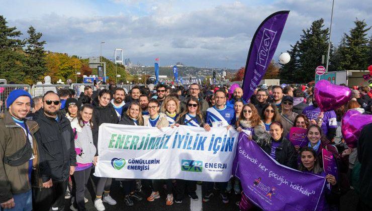 CK Enerji çalışanları, İstanbul Maratonu’nda “Eğitim Hakkı” için koştu