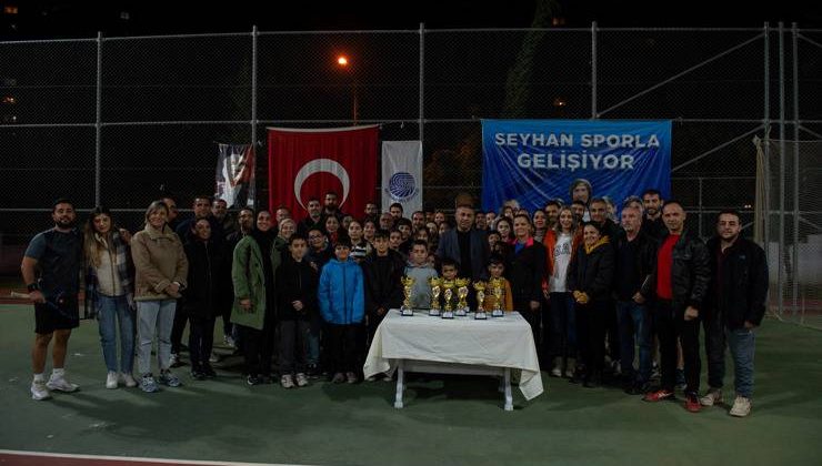 Seyhan’da Tenis Turnuvasında Kupalar Sahibini Buldu