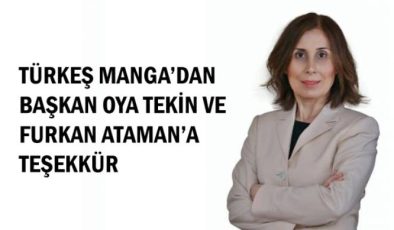 Türkeş Manga’dan Başkan Oya Tekin ve Furkan Ataman’a Teşekkür