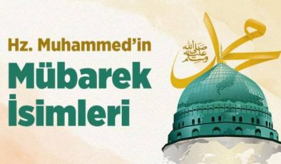 Hz. Muhammed s.a.v isimleri