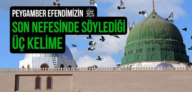 Peygamber Efendimizin Son Sözleri
