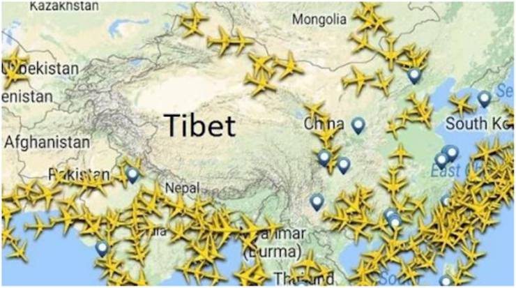Uçaklar neden Tibet’in üzerinden uçmaz?