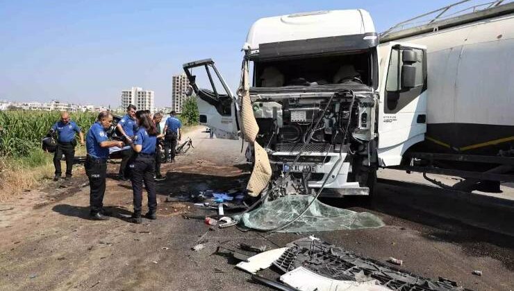 Yüreğir’de Zincirleme Kaza: Tanker Otomobile Çarptı, Kamyon Devrildi