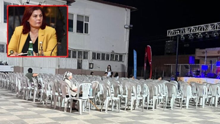 Çeştepe’de Çerçioğlu protestosu: Konser boş kaldı