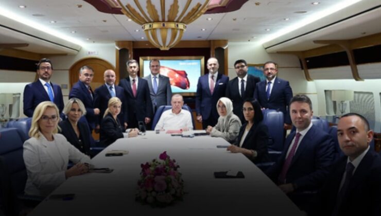 Erdoğan’dan Suriye’deki gelişmelere ilk yorum uçaktan geldi: ‘Her kim bu süreci baltalamaya çalışırsa bunun