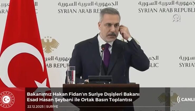 Şam’da büyük rezalet! Hakan Fidan konuşurken basın toplantısı bitirildi!
