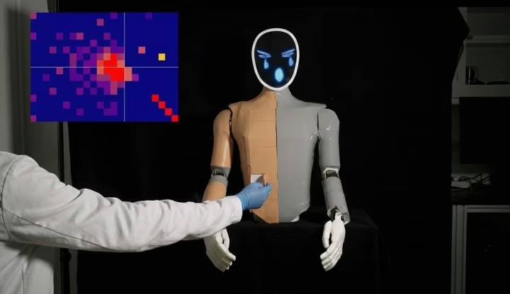 Robotlar için acı ve hasarı algılayabilen yapay deri geliştirildi