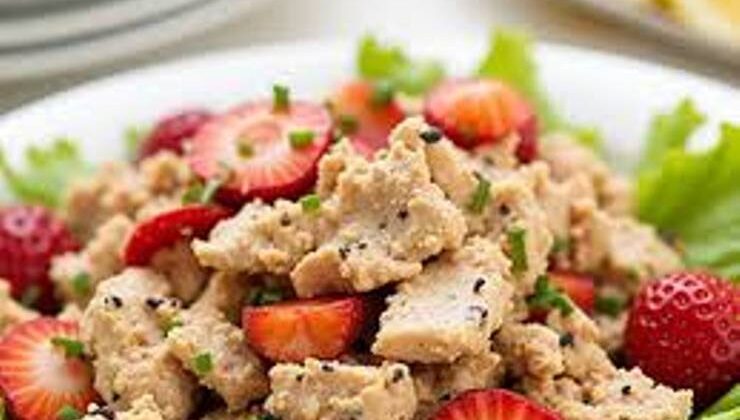 Çilekli Piliç Salatası