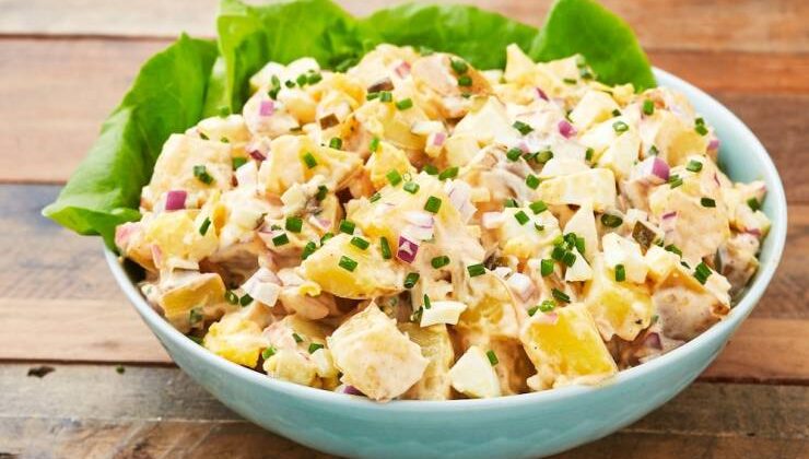 Diyet Patates Salatası (726 Kcal)