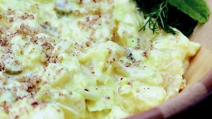 Somonlu elmalı patates salata