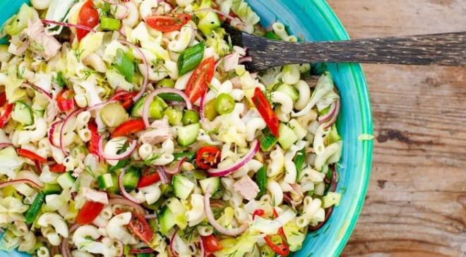 Ton Balıklı Makarna Salatası