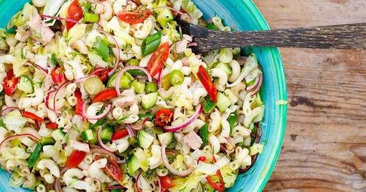 Ton Balıklı Makarna Salatası