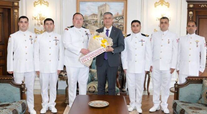 Vali Mustafa Yavuz’a Sahil Güvenlik Komutanlığının 44. KURULUŞ Yıl Dönümü Ziyareti