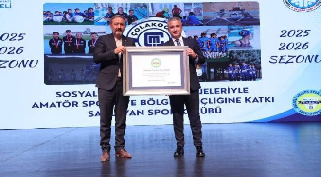 Gençliğe ve Amatör Spora Verilen Destek Ödülle Taçlandı