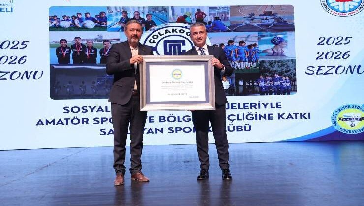 Gençliğe ve Amatör Spora Verilen Destek Ödülle Taçlandı
