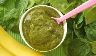 5 Aylık Bebekler İçin Ispanak Patates Püresi