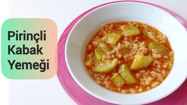 Bebekler İçin Pirinçli Kabak Yemeği Tarifi