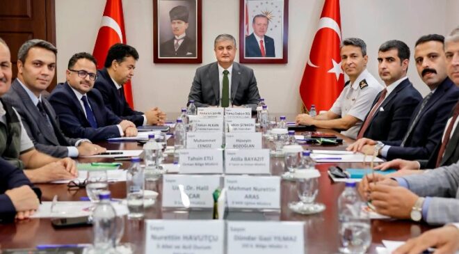 Orman Yangınları İle Mücadele Toplantısı Vali Mustafa Yavuz’un Başkanlığında Yapıldı
