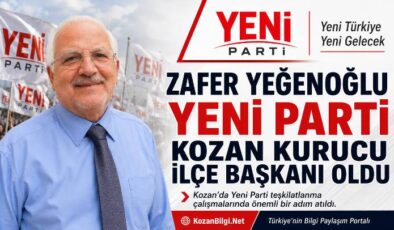 Zafer Yeğenoğlu Yeni Parti Kozan Kurucu İlçe Başkanı Oldu