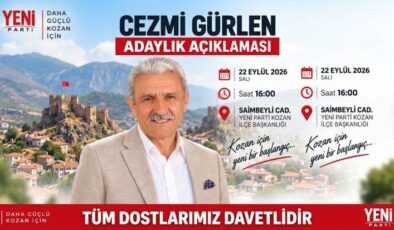 Cezmi Gürlen: “Adaylığımı Bugün 16.00’da Açıklıyorum”
