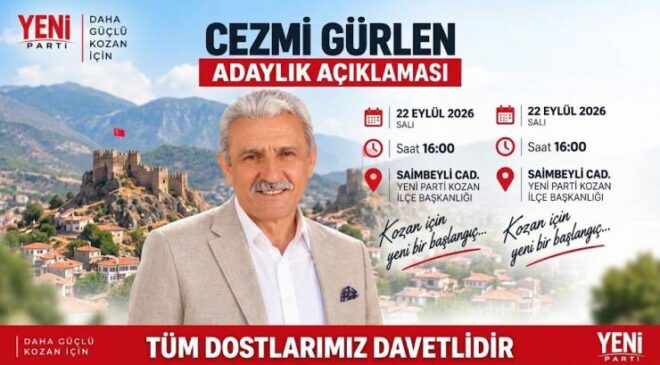 Cezmi Gürlen: “Adaylığımı Bugün 16.00’da Açıklıyorum”