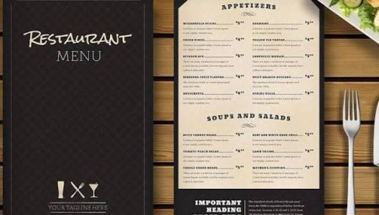 Restoran Yemek Listeleri ve Çeşitleri