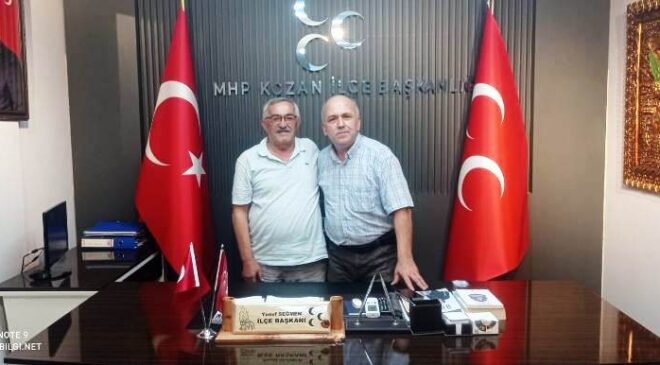 Türkeş Manga’dan MHP Kozan İlçe Başkanı Yusuf Seğmen’e Ziyaret