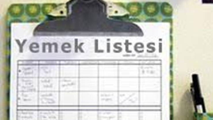 Gruplandırılmış Yemek Listeleri ve Menü Planlama