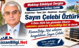 Edebiyat Dünyasının Güçlü Kalemi Çelebi Öztürk KozanBilgi.Net Ailesinde!