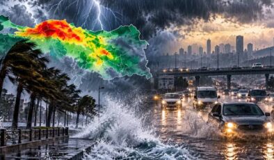 Meteoroloji’den Şiddetli Yağış ve Fırtına Uyarısı